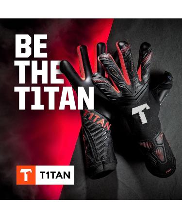 Buy T1tan Alien 2.0 Goalkeeper Gloves for Adults Unisex Football Gloves with 4mm Professional Grip in Various Sizes & Colors - Alien Black Energy 2.0 - Buy Online on GoSupps.com
