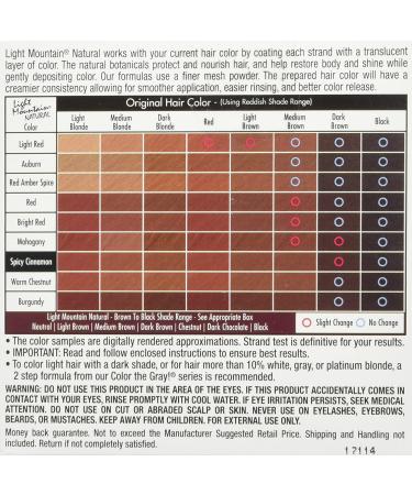 Light Mountain Hair Color - Spicy Cinnamon, 4 oz | Natural & Vegan Hair Dye - Buy Online on GoSupps.com