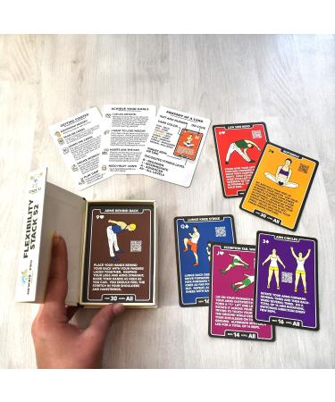Stack 52 Flexible Exercise Cards - Dynamic & Static Stretches with Video Instructions | Perfect for Warm-Ups & Joint Mobility | Multicolored Fitness Cards - Buy Online on GoSupps.com