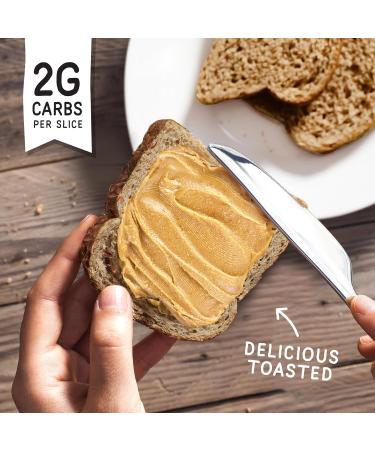 Fitbakes Keto Bread 2g Carbs 7g Protein Low Carb Bread Loaf High Protein Snacks Low Calorie Diet 16 slices - Buy Online on GoSupps.com