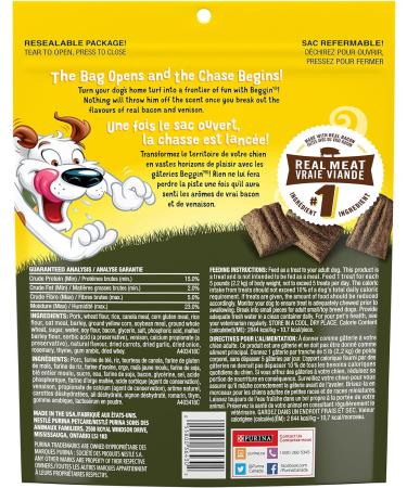 Beggin' Dog Treats Venison - 665 g Pouch (1 Pack) 665 g (Pack of 1) - Buy Online on GoSupps.com