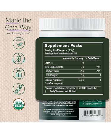 Gaia Herbs Gelatinized Peruvian Maca Powder 16 oz (454 g) - Buy Online on GoSupps.com