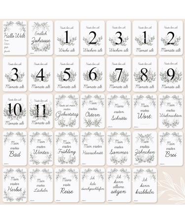 Velvet Baby Photo Album with 34 Milestone Cards | Perfect Gift for Birth Baby Showers & Pregnancy Scrapbooking - Buy Online on GoSupps.com