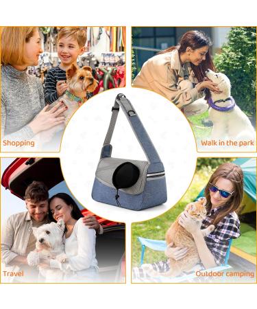 Flovippet Dog & Cat Sling Carrier - Breathable Soft Bag for Small Dogs (Up to 5kg) - Perfect for Outdoor Trips - Royal Blue - Buy Online on GoSupps.com