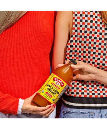 Organic Raw Apple Cider Vinegar Unfiltered Bragg 1 Gal (128oz) - Premium Liquid - Buy Online on GoSupps.com