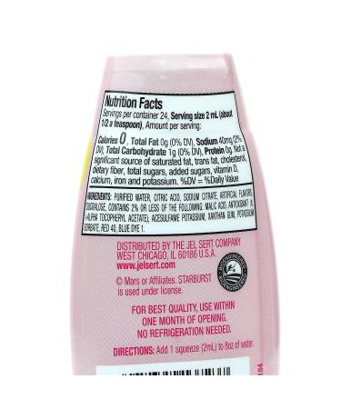 Starburst Pink Strawberry Liquid Water Enhancer 3-Pack - Low Calorie Flavor Drops with Recipe Card - Buy Online on GoSupps.com