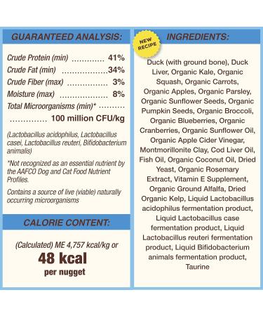 Primal Pet Foods Raw Dog Food Nuggets Complete & Balanced Meal Use as Topper or Treat - Premium - Healthy - Grain Free -  High Protein Raw Dog Food, 14 oz - Duck Flavor - Buy Online on GoSupps.com
