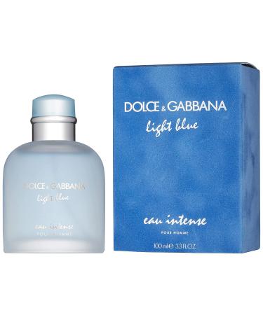Dolce & Gabbana Light Blue Eau Intense for Men Eau De Parfum Spray 3.3 Fl Oz - Citrus Fresh Scent - Buy Online on GoSupps.com