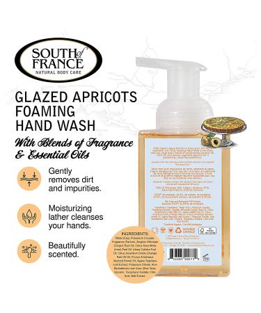 Glazed Apricots Foaming Hand Wash | Organic Agave Nectar | 8 oz Pump | South of France - Buy Online on GoSupps.com