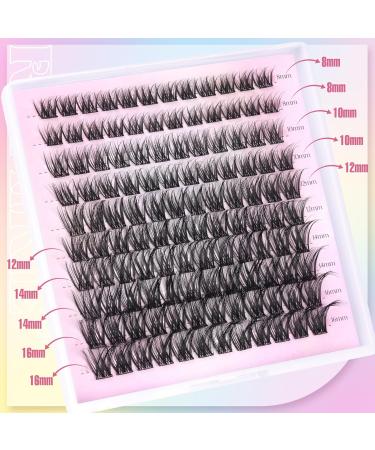 Self Adhesive Lash Clusters - 120pcs Fluffy Wispy Eyelash Extensions 8-16MM by Ruairie B | Shop Internationally - Buy Online on GoSupps.com