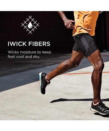 Feetures High Performance Cushion No Show Tab Running Socks - Unisex Athletic Ankle Socks - Moisture Wicking - Heather Gray - Buy Online on GoSupps.com