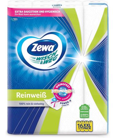 ZEWA W&W Pure White 16x45 - Premium 16-Piece Toilet Paper Pack | International Shipping Available - Buy Online on GoSupps.com