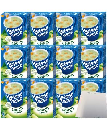 Erasco Hot Cup Leek Cream Soup 12-pack (36 bags of 17.66g each) + usy Block