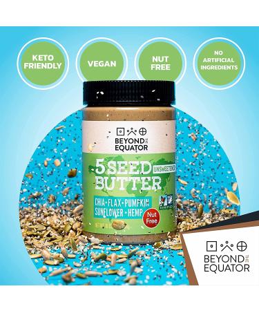 GoSupps.com - Beyond The Equator 5 Seed Butter Unsweetend 16 oz (454 g) - Buy Online on GoSupps.com