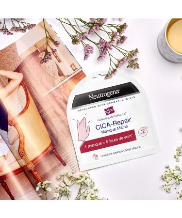 Neutrogena Cica Repair Hand Mask - Norwegian Formula | 1 or 2 Pieces for Intense Hydration & Repair | Shop Internationally - Buy Online on GoSupps.com