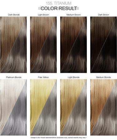 Adore Shining Semi Permanent Hair Colour Titanium 155 - 118ml | Pack of 1 - Buy Online on GoSupps.com