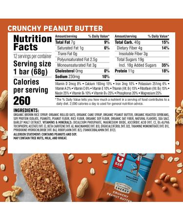 CLIF Energy Bar Crunchy Peanut Butter 2.4 oz 12 Count Pack of 2 - Energize with Nutritious Snack Bars - Buy Online on GoSupps.com