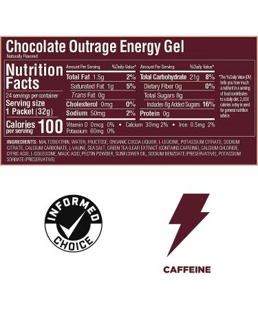 GU Energy Original Sports Nutrition Energy Gel  24-Count  Chocolate Outrage - Buy Online on GoSupps.com