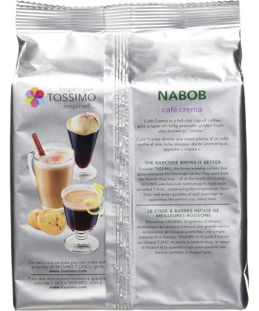 Tassimo Gevalia Dark Italian Roast Coffee Single Serve T-Discs 166g (5 Boxes of 12 T-Discs) & Nabob Caf Crema Coffee Single Serve T-Discs 110g Coffee + Nabob Caf Crema Coffee - Buy Online on GoSupps.com