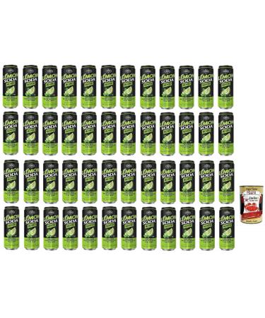 Italian Gourmet E.R. Crodo Pack of 48 Southern Italian Lime Juices Refreshing and Fruity 330ml Disposable Box + Italian Gourmet Polpa di Pomodoro 400g