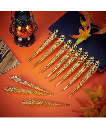 30 Pieces Gold Long Fingernail Claw Fake Nails - Ancient Queen Costume Finger Protectors by Pandahall - Buy Online on GoSupps.com