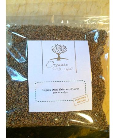 Organic Bio Herbs-Organic Dried Elderberry Flower (Sambucus Nigra) 6 Oz.