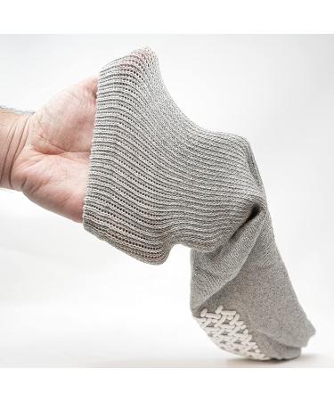 AMU Solutions 6 Pairs Non-Binding Loose Fit Crew Socks | Non-Slip Diabetic Socks 13-15 Gray - Buy Online on GoSupps.com