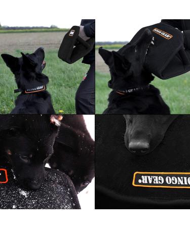 DINGO GEAR Gizmo Bite Wedge for K9 IGP Dog Sports Bite Work Special Forces Training Universal Sleeve with 3 Holders Handmade Nylcot Material Black (S00518) - Buy Online on GoSupps.com