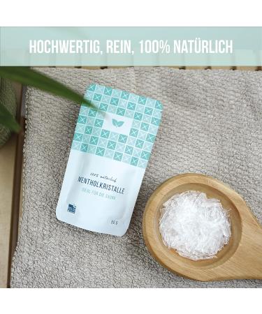 DIYER 100g Menthol Crystals - Premium Quality Pure Mint Oil for Sauna Infusions | Ideal Sauna Accessories in Zipper Bag - Buy Online on GoSupps.com