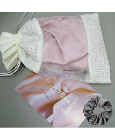 Cozysilk Silk Turban & Bonnet Set - Double-Lined 22 Momme Pure Mulberry Silk + Silk Scrunchy - Hair-Friendly Lightweight Head Wrap & Sleep Cap for Curly/Thick Hair (Pink) - Buy Online on GoSupps.com