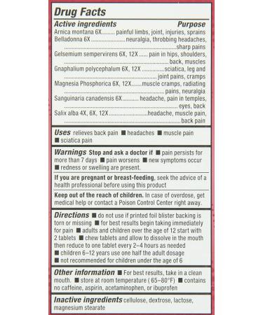 Natrabio Pain Relief Tablets - 60 Count | Fast-Acting Natural Relief - Buy Online on GoSupps.com