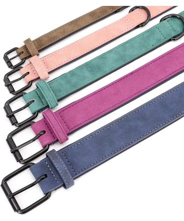 Didog Soft Padded Leather Dog Collar - Adjustable Breathable & Durable for Small to Large Dogs (Brown L 33-40 cm) - Buy Online on GoSupps.com