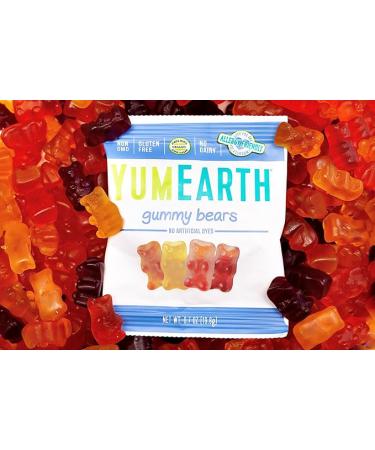 YumEarth Organic Gummy Bears - Gluten Free & Non-GMO Fruity Snack Packs (15 Pack) - Buy Online on GoSupps.com