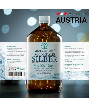 Buy Colloidal Silver 500ml | High Dose 10 ppm Silver Water in Brown Glass Bottle with 30ml Spray | Free E-Book Included | International Shipping Available - Buy Online on GoSupps.com