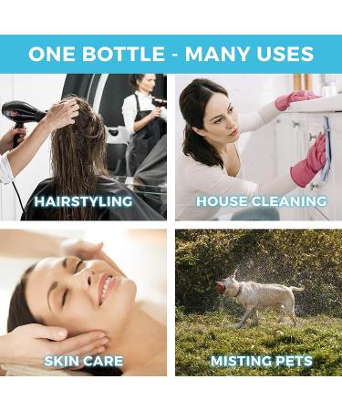 10oz Ultra Fine Empty Continuous Spray Bottle for Hairstyling, Plants, Cleaning, Misting - Durable and Clear - Ideal for Skin Care and Cooking - Buy Online on GoSupps.com