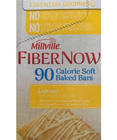 Buy Millville FiberNow Lemon Soft Baked Bar - 90 Calories | Healthy Snack for International Shipping - Buy Online on GoSupps.com