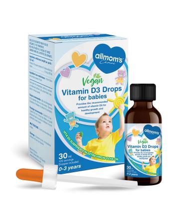 Vitamin D Drops 400IU 0 to 3 Year Olds 30 ml - Allmom's Choice