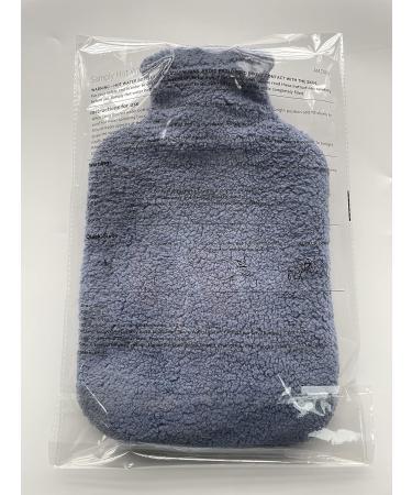 Cozy Large 2L Hot Water Bottle with Soft Animal Cover - Dark Blue Bear for Pain Relief Perfect Gift for Family & Kids - Buy Online on GoSupps.com