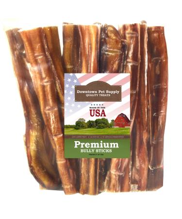 Downtown Pet Supply Bully Sticks for Dogs Free Range Dog Chews 6" 30 Pack Odor Free