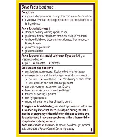 Bayer Aspirin 325mg Coated Tablets - 50 Count Pain Reliever with Lifesaving Benefits - Buy Online on GoSupps.com