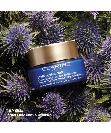 Clarins Multi-Active Night Cream | Anti-Aging Moisturizer | Targets Fine Lines, Revitalizes and Tones | Hydrates and Smoothes | For Normal To Dry Skin | 1.7 oz - Buy Online on GoSupps.com