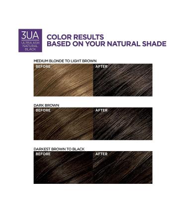 L'Oreal Paris Excellence Cool Supreme Ash Hair Color - 100% Gray Coverage Dye with Anti-Brass Shampoo & Conditioner - 3.11 Ultra Ash Black - 1 Count - Buy Online on GoSupps.com