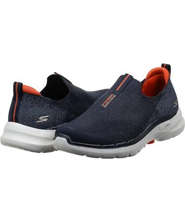 Skechers Men's Walking Shoes - Navy Orange - Size 9 - Buy Online on GoSupps.com