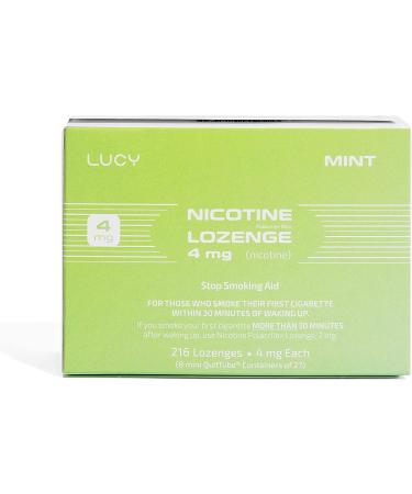 Lucy Nicotine Lozenges 4mg 8 Pack - 216 Count, Cleaner Nicotine, Great Taste, Convenient (Mint) | Nicotine Alternative - Buy Online on GoSupps.com