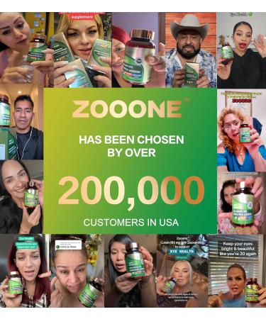 zooone Lutein and Zeaxanthin Eye Vitamins, Eye Vitamin and Mineral Supplement with Vitamin C E Zinc Copper, Vision Support for Macular Degeneration, Eye Health Pills for Adults & Seniors, 90 Capsules 1 - Buy Online on GoSupps.com