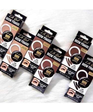 L.A. Girl Brow Pomade Dark Brown 0.11 oz - Define and Fill Brows with Precision - Buy Online on GoSupps.com
