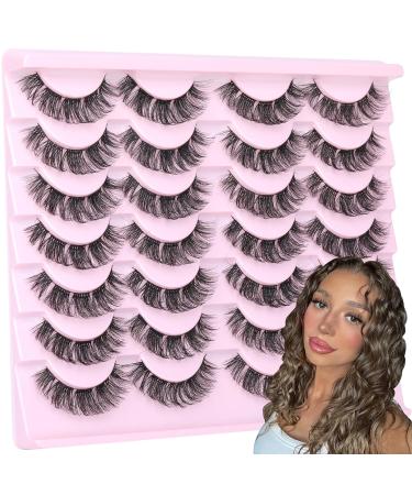 Natural False Eyelashes - 14 Pairs Wispy Mink Cluster Lashes | Fluffy 16mm Fake Eyelash Extensions for a Natural Look | International Shipping Available - Buy Online on GoSupps.com