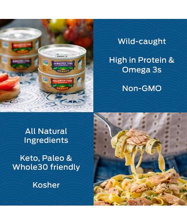 Genova Premium Albacore Tuna in Olive Oil with Sea Salt - Wild Caught, Solid White, 5oz (Pack of 12) - Buy Online on GoSupps.com