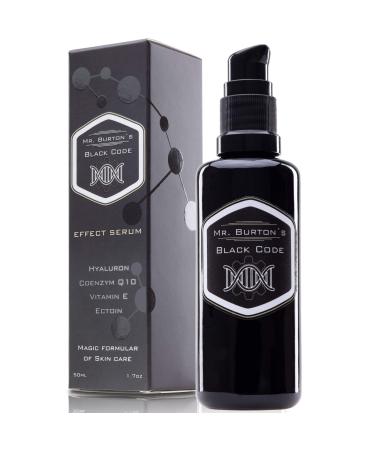 Natural Skin Care Mr Burtons Black Code Hyaluron Effect Serum highly concentrated antiaging for men 50 ml