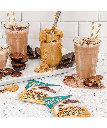 Keto Chow Chocolate Peanut Butter Meal Replacement Shake Powder - Low Carb & Protein Rich - Single Meal Sample 2.1 Ounce - Buy Online on GoSupps.com
